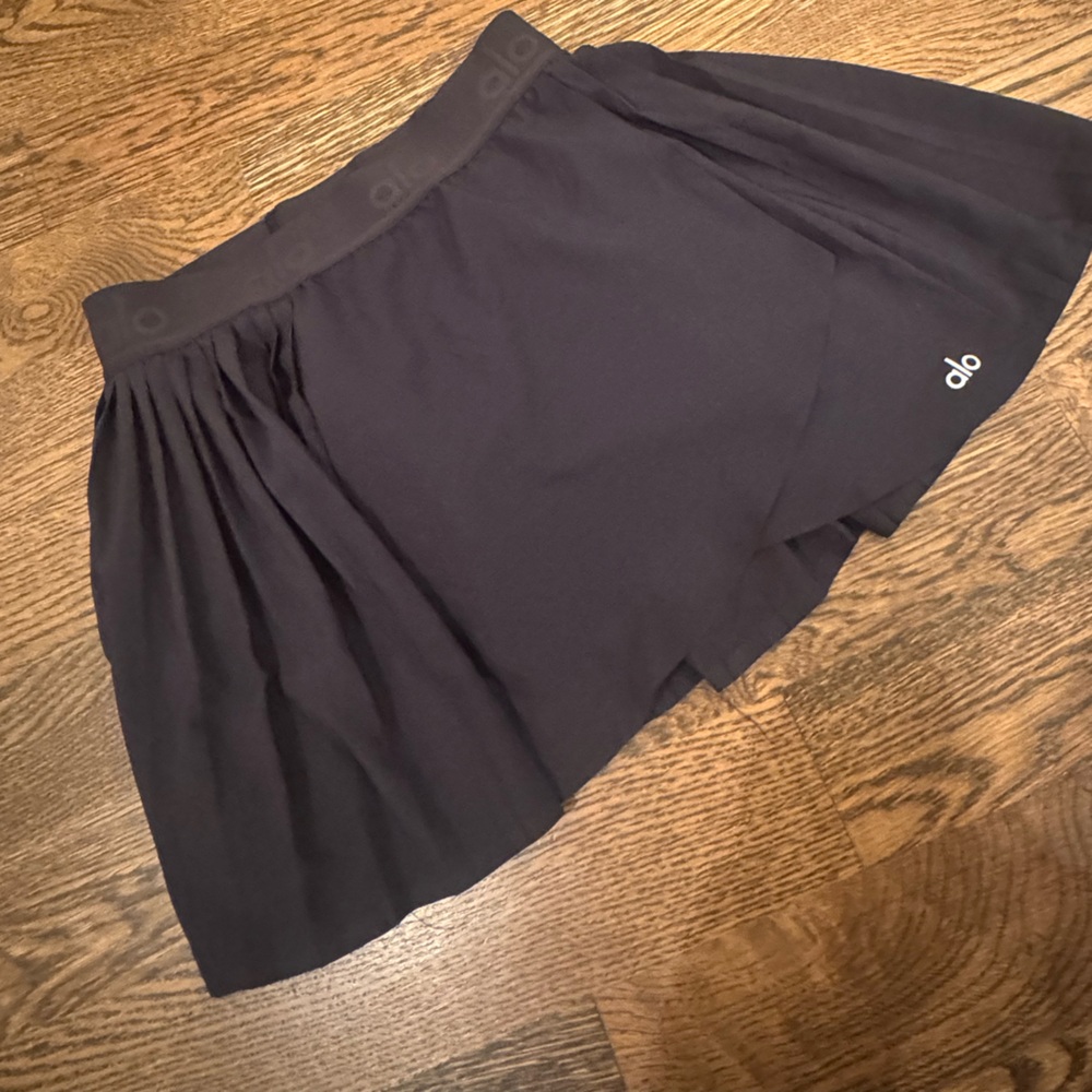ALO Yoga Black Skater Skirt